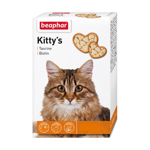 Витамины для кошек Kitty`s+Taurine+Biotin,с таурином и биотином, 75 таблеток