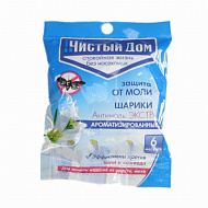 Антимоль шарики ЧИСТЫЙ ДОМ 40гр ароматизированные (250шт)